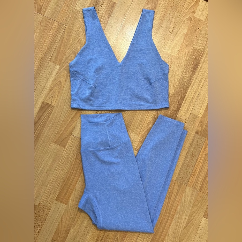 Free People Periwinkle Workout Top & Legging Set - Picture 2 of 11